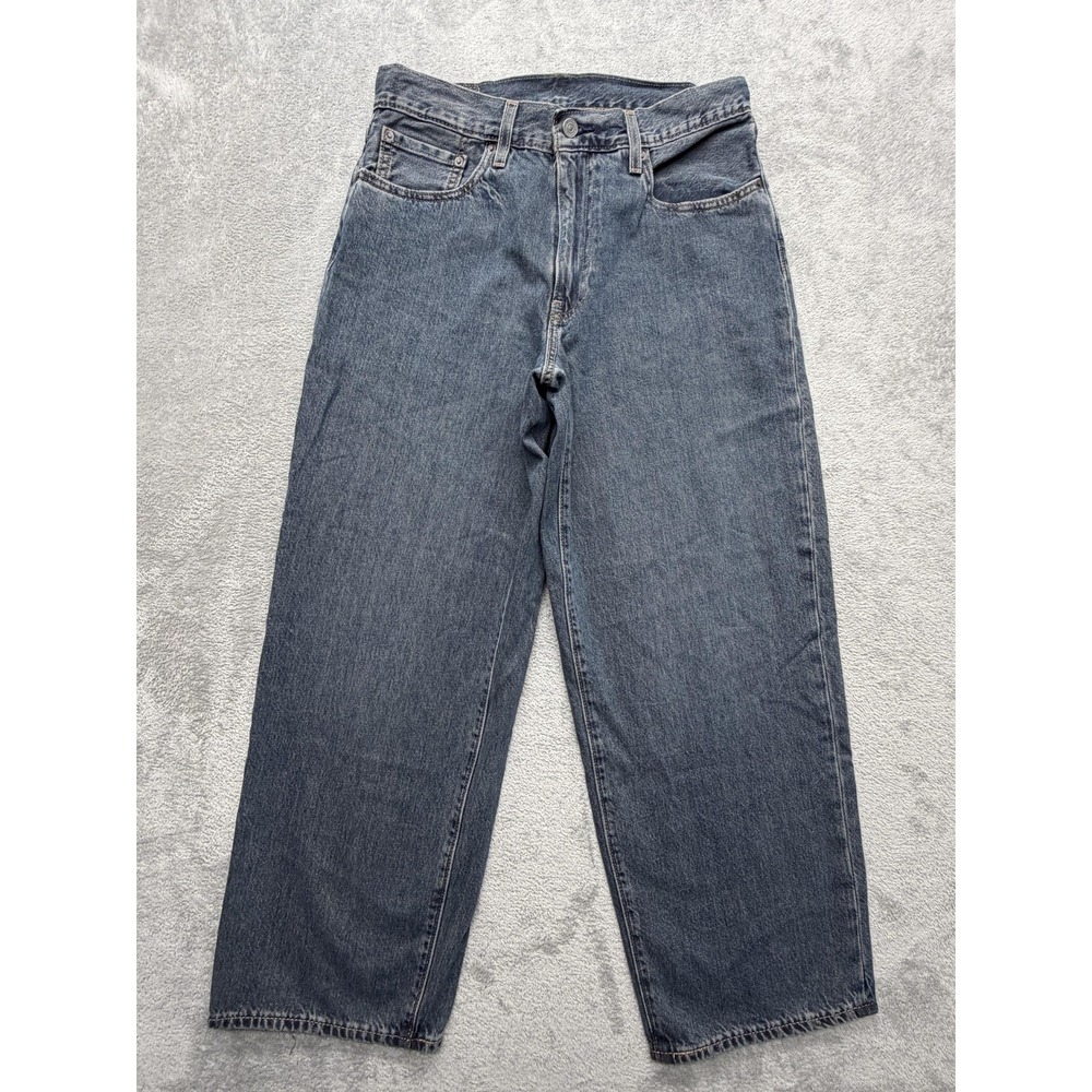 Levis Premium 578 Jeans Mens Measured 33x28‎ Blue Straight Relaxed Denim Zip Fly